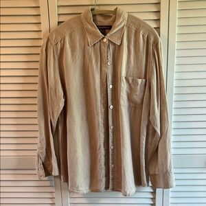 Tommy Bahama Light Tan Button-Down Shirt